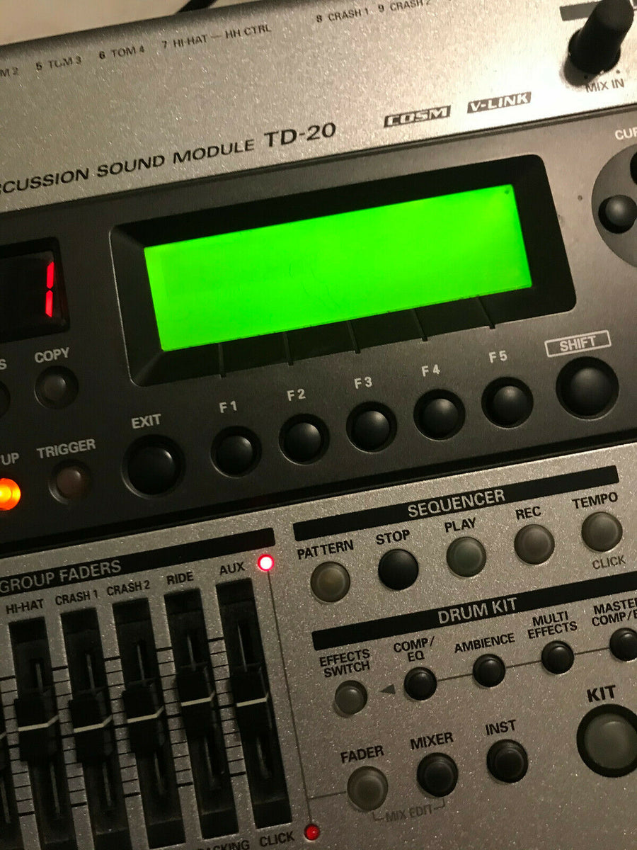 Roland Td-20 VDrum Module Brain td20 - BAD LCD – Blakes Drum
