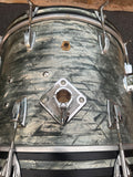 Vintage Ludwig downbeat Sky Blue Pearl Drum set Kit 19654