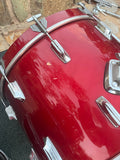 Tama Superstar Candy Apple Red 6pc Drum set kit w/ 24" Bass drum!5