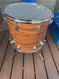 Rogers 18x16 tom tom Early 70’s Swivomatic Fullerton - Koa