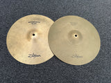 Zildjian Quick Beat TOP + ROCK 14" hihat Bottom Hi hat Cymbals Pair0