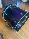 Pearl Masters Studio Birch 4pc Drum Set kit - Midnight Fade7