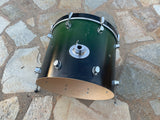 PDP MX Maple Green To Black Fade 22 x 18 Bass Drum - Missing front hoop/hardware