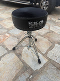 Pork Pie Round Drum Throne - Solid Black0