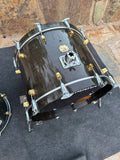 Yamaha Maple Custom 3pc Drum Set Kit 22,12,16 - Black Maple5