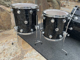 DW Collectors Black Velvet 4 pc Drum Set kit 24x18, 12x9, 14x14, 16x16