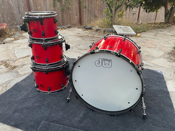 Rocket Shells Carbon Fiber 4pc Drum Set Kit 22x18,10x8,12x9,14x12