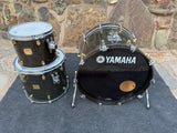 Yamaha Maple Custom 3pc Drum Set Kit 22,12,16 - Black Maple12