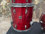 VIntage Tama Superstar Cherry Wine 5pc Drum Set kit 22,10,12,13,16
