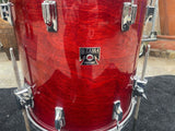 Tama Superstar CHERRY 16 x 16 Vintage 80's Floor Tom Drum !!