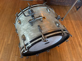 Vintage Ludwig WMP White Marine Pearl 1959 Transition Badge 22x14 Bass Drum10