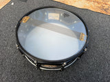 Pearl Ultracast 14"x5" Cast Aluminum Snare Drum – Satin Black w/ Black Hardware12