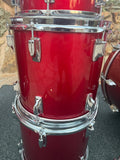 Tama Superstar Candy Apple Red 6pc Drum set kit w/ 24" Bass drum!13