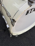 RARE Tama Artstar 1 Birds Eye Maple WHITE 5pc Drum Set kit!!13