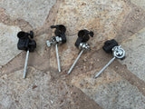 4 PACK Roland 1.5 Inch Snare/Tom Mount Clamp With Ball Joint0