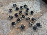 20x Pack World Max Bass Drum Small Single Side Die Cast Lug – Black Nickel0
