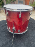 Tama Superstar Cherry 18x16" Floor Tom Drum 80's