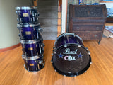 Pearl Masters Studio Birch 5pc Drum Set kit - Midnight Fade1