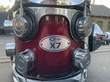 PDP by DW X7 Series Red To Black SPARKLE FADE 8x7 tom Drum