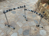 Gibraltar Two Sided Curved Drum Rack w/ 14 CLAMPS!!