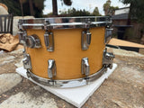 Rare Vintage Tama Superstar 14x8 Split Lug Mastercraft Snare Drum - Maple wood5