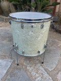 Vintage Slingerland 60's WMP White Marine Pearl 20x18 floor tom!! RARE