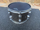 Dw Collectors 12x8" black galaxy Tom Drum - Satin Chrome  - Excellent3
