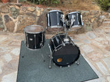 VIntage Tama Granstar II 4pc Drum Set Kit Black 22x16,12x11,13x12,16x16
