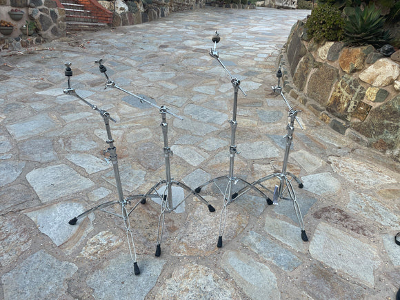 FOUR PACK Mapex Double Braced Drum Boom Cymbal Stands