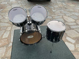VIntage Tama Granstar II 4pc Drum Set Kit Black 22x16,12x11,13x12,16x16