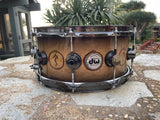 RARE DW Collectors Neil Peart Snakes and Arrows - Birds Eye Maple Snare Drum !