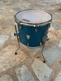 OCDP Orange Country Drums Percussion Newport Series Blue Sparkle 14x12 Floor Tom5