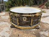 Ludwig 14x5 Black Beauty Snare Drum with Brass Hardware and Tube Lugs (LB416BT)