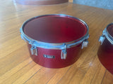 Tama Superstar Birch Cutdown 14" + 15" Timbales Pair - Candy Apple Red2