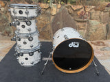 DW Collectors 5pc Drum Set White Marble w/ 20 inch kick!3