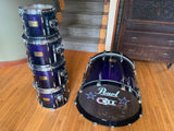Pearl Masters Studio Birch 5pc Drum Set kit - Midnight Fade14