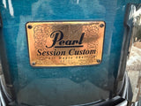 Pearl Session Custom Maple 6.5 x 14 Snare Drum Blue Fade3