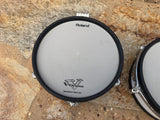 TWO Roland PD-120 WT 12" Mesh Head V Drum PD120 - WHITE2