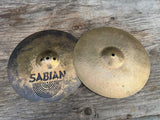 SABIAN 14in HH Hand Hammered Fusion Hi Hat Pair Cymbals hihats1