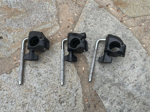 3 Roland mdh-10u tom clamps cymbal rack mounts