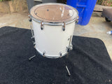 Yamaha Stage Custom Birch 16x15 Floor Tom Drum Pure White - RUST on tension rods