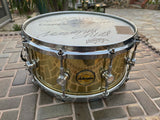 Ddrum Modern Tone 6.5x14 Brass Snare Drum - USED BY CATTLE DECAP!!