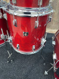 Vintage Tama Superstar Cherry Wine 5pc Drum Set kit 22,10,12,13,14,16,18 -GREAT!