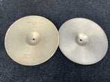 Vintage Zildjian Hollow Logo 70's New Beat hihat Cymbals hi hat Pair