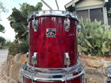 Vintage Tama Superstar Cherry Wine 5pc Drum Set kit 22,10,12,13,14,16,18 -GREAT!