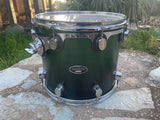 PDP MX Maple Green To Black Fade 14 x 12 Tom Drum
