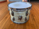 Vintage Ludwig WMP White Marine Pearl early 60's 13x9 Tom Drum12