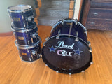 Pearl Masters Studio Birch 4pc Drum Set kit - Midnight Fade1