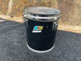 Ludwig Black Cortex 70's 8" Concert Tom for drum set kit - READ