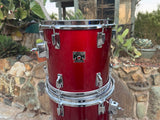 Tama Superstar Candy Apple Red 5pc Drum set kit w/ 24" Bass drum!10